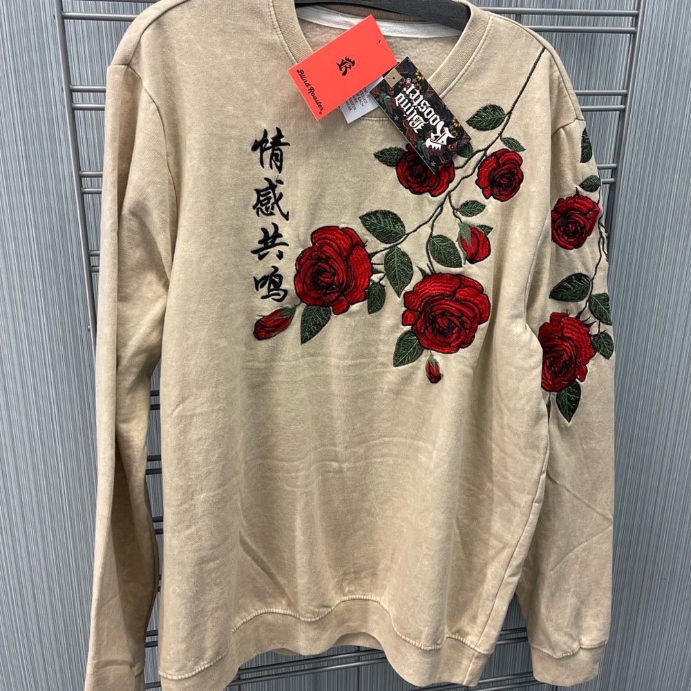 Blind Rooster Brand New Sweatshirt Japanese Style